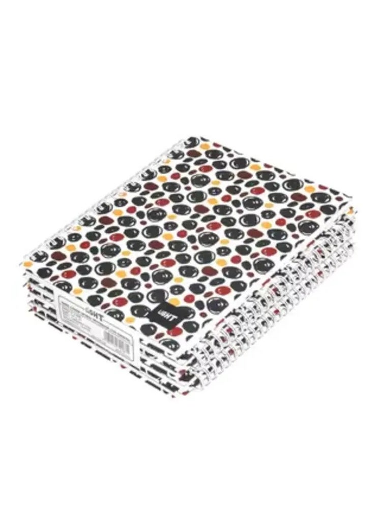 Light LIGHT Pack of 5 Spiral Hard Cover Notebook, Single Line, 9X7 Inches (22.86 X 20.32 CM) 100 Sheets -LINBS971703 