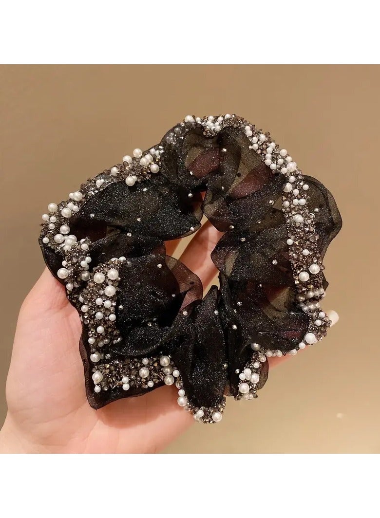 Goolsky 1Pc High Elasticity Ogen Hair Ring Large Intestine Hair Ring Women's 2025 New Head Rope Hair Rubber Band Bob Hair Rope Headgear - Image 1