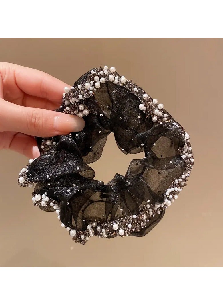 Goolsky 1Pc High Elasticity Ogen Hair Ring Large Intestine Hair Ring Women's 2025 New Head Rope Hair Rubber Band Bob Hair Rope Headgear - Image 4