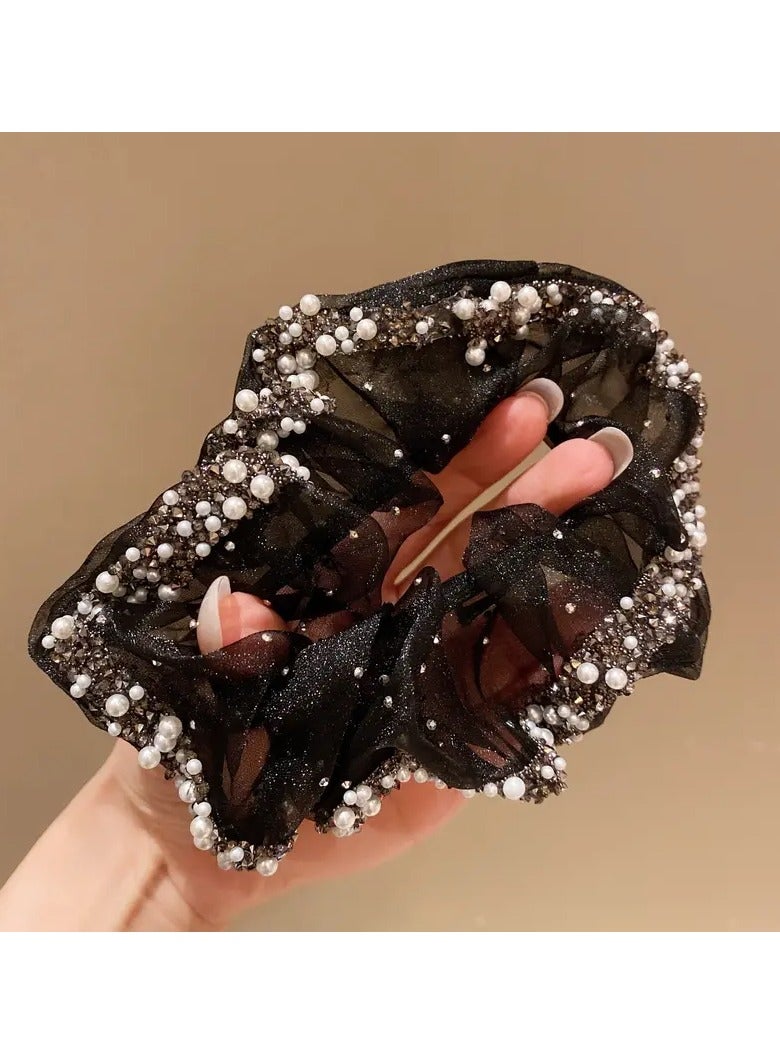 Goolsky 1Pc High Elasticity Ogen Hair Ring Large Intestine Hair Ring Women's 2025 New Head Rope Hair Rubber Band Bob Hair Rope Headgear - Image 5