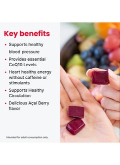 Humann humanN SuperBeets Heart Chews Advanced - 100mg of CoQ10 Plus Beetroot & Grape Seed Extract, 60 Count  - Image 3