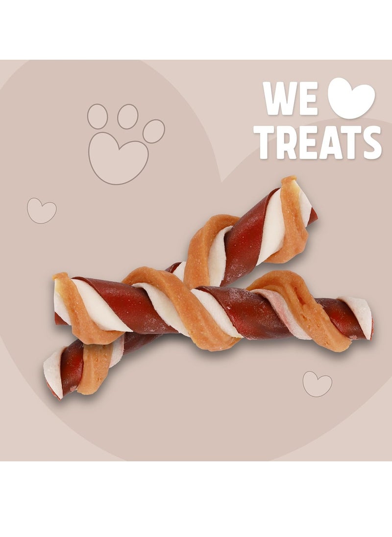 Rosewood - Medium Trio Sticks for Dogs Made with Chicken Grain Free Chews High Protein Dog Treats By Pets Unlimited 3pc 90g - Image 1