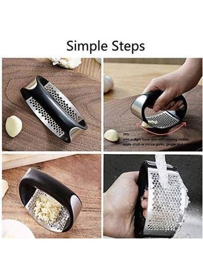 Pass Pass pass pass Garlic Press Garlic Crusher Ginger ChopperStainless Steel Kitchen  - Image 5