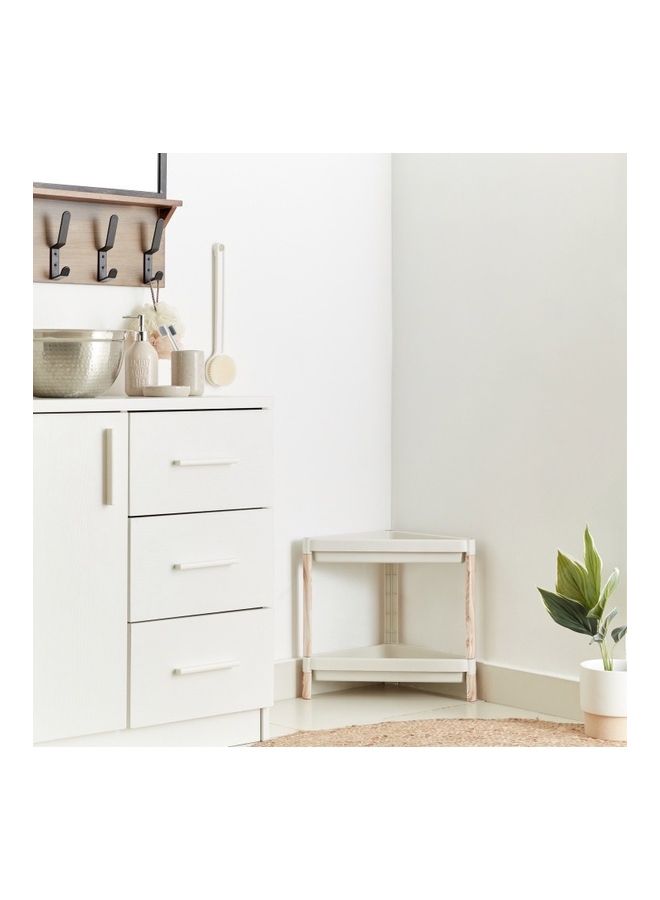Home Box 2-Tier Caddy With Wooden Finish - Image 1