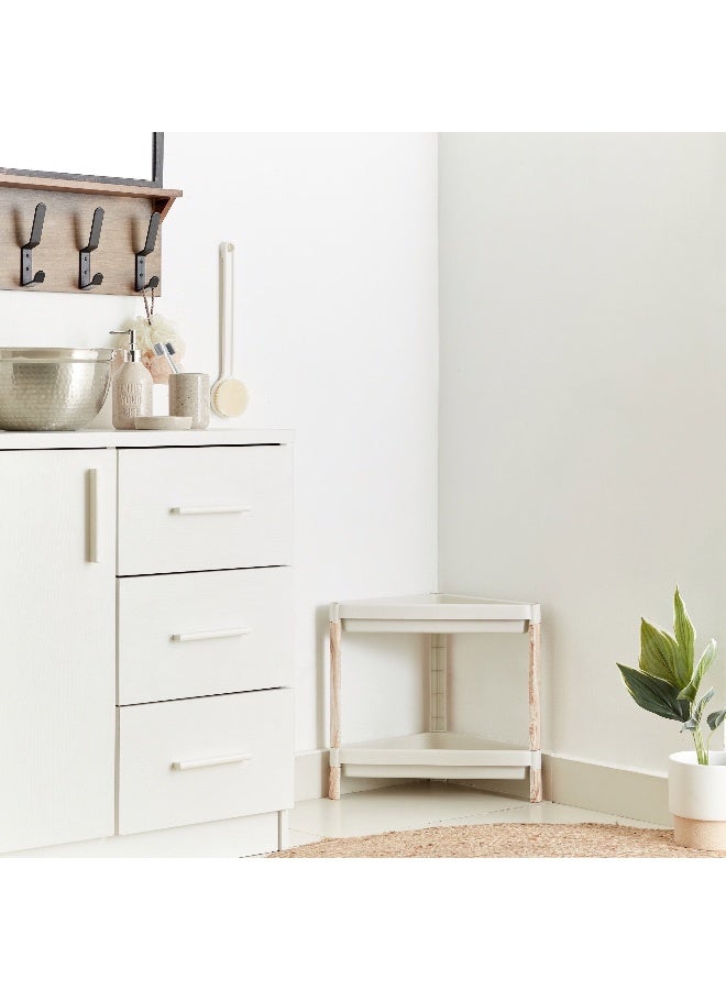 Home Box 2-Tier Caddy With Wooden Finish - Image 1