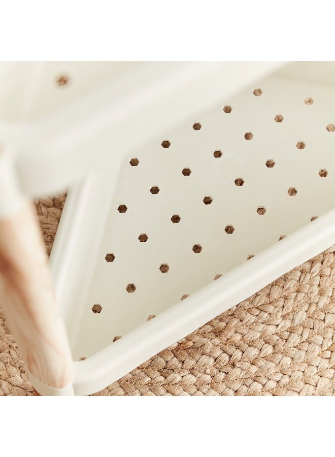 Home Box 2-Tier Caddy With Wooden Finish - Image 3