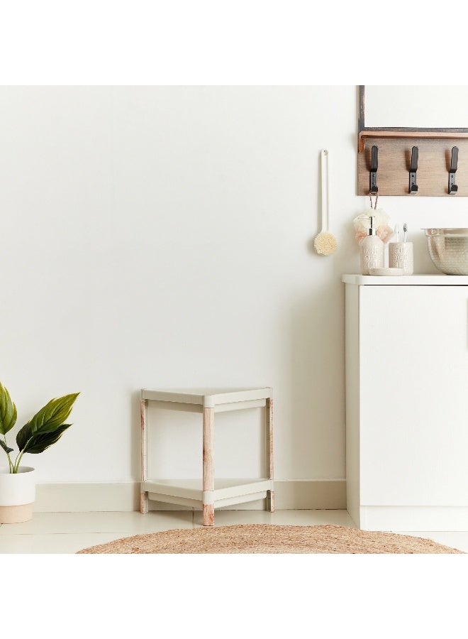 Home Box 2-Tier Caddy With Wooden Finish - Image 2