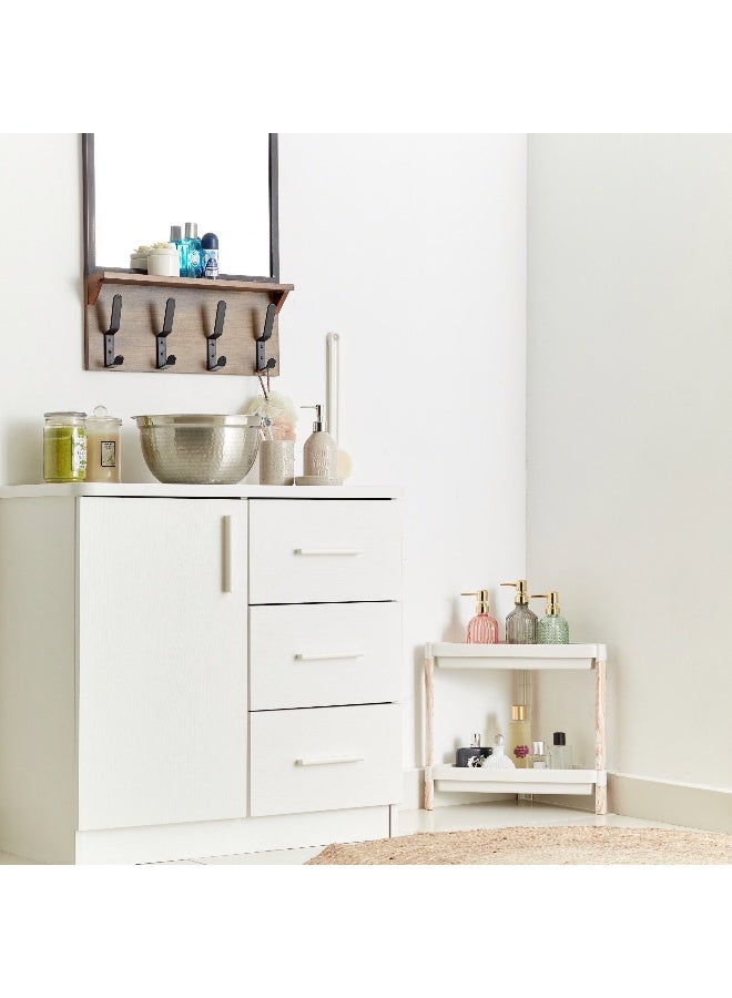 Home Box 2-Tier Caddy With Wooden Finish - Image 5