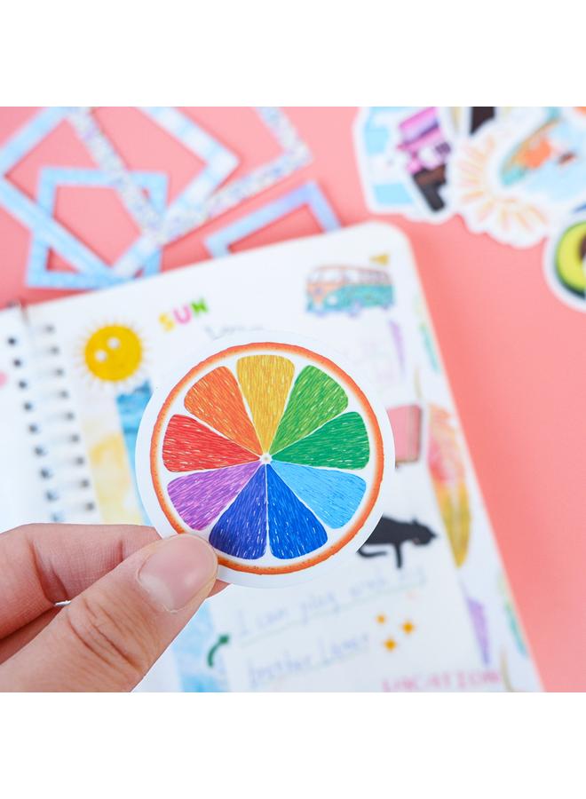 الأزرق جي دبليو دفتر القصاصات ملصقات diy journal set الأطفال مجموعة كاملة من القرطاسية الميزانية دفتر الأستاذ يوميات - Image 4