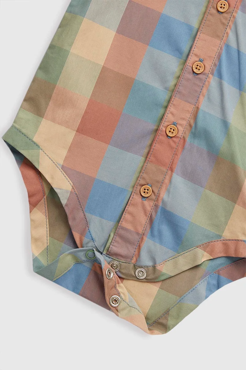mothercare Checked Shirt Bodysuit