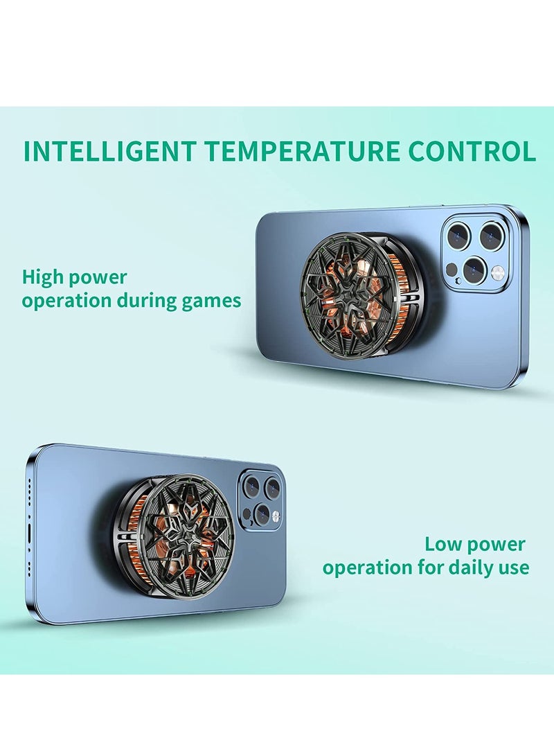 KASTWAVE Magnetic Mobile Phone Cooler,Semiconductor Heatsink 15W high power intelligent temperature control Larger Cooling Area Quieter Portable Cooling Fan for iPhone/ Android/ Tablet/ iPad  - Image 4