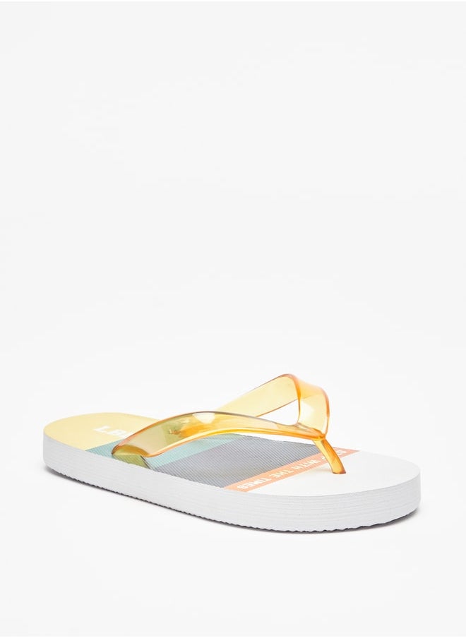 LBL by Shoexpress - Boy's Printed Slip-On Thong Slippers - Image 1