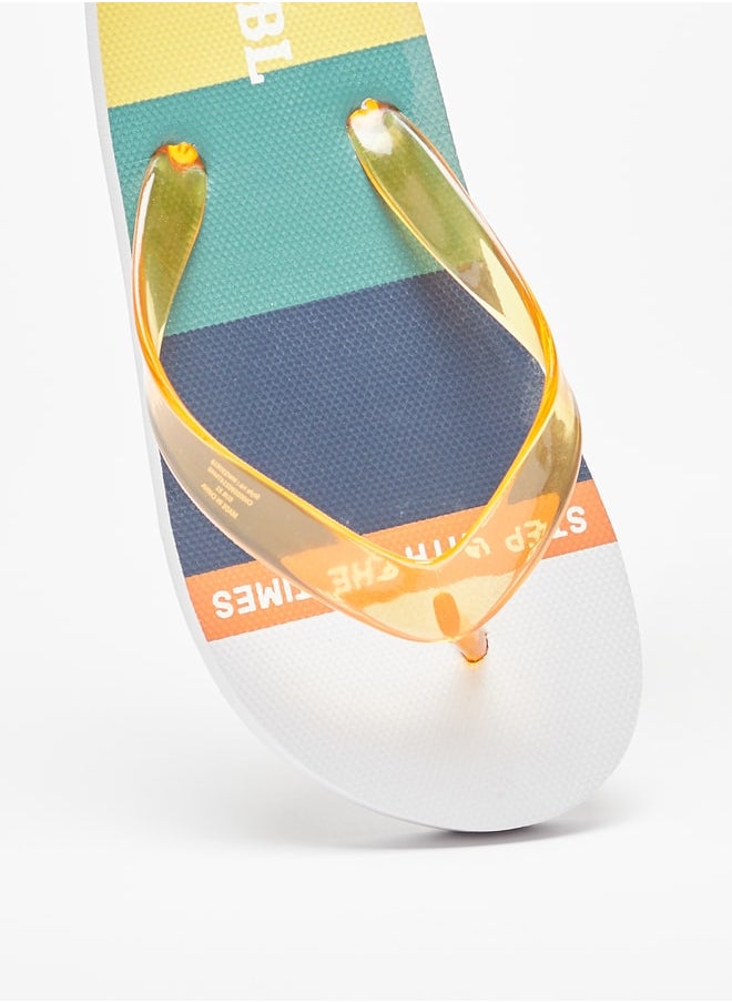 LBL by Shoexpress - Boy's Printed Slip-On Thong Slippers - Image 1