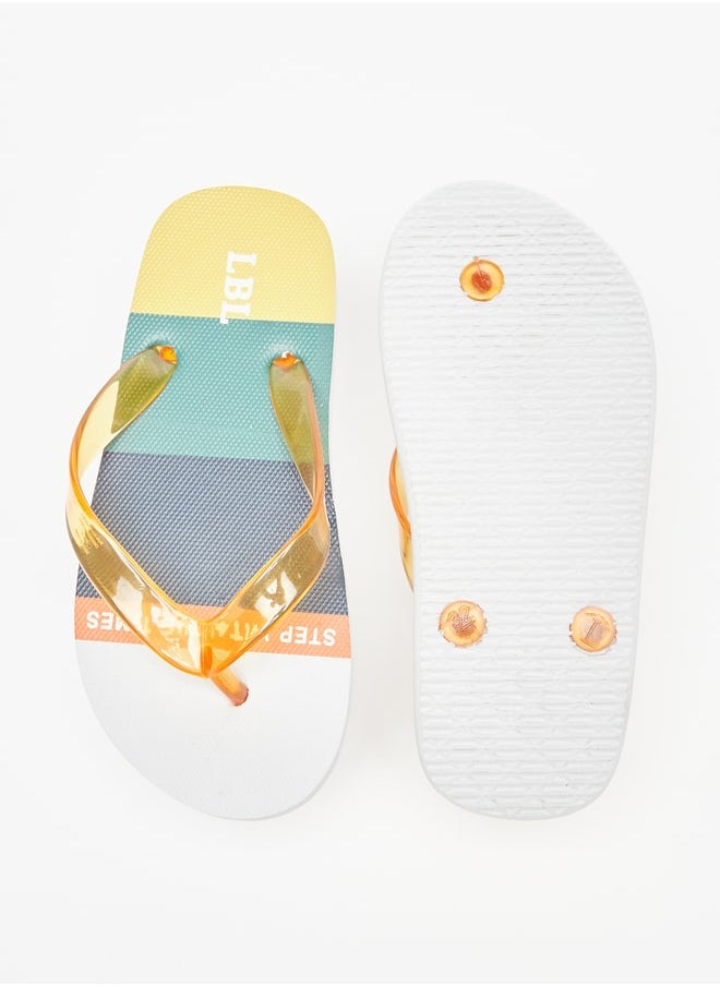 LBL by Shoexpress - Boy's Printed Slip-On Thong Slippers - Image 1