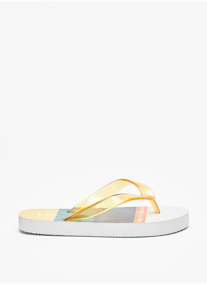 LBL by Shoexpress - Boy's Printed Slip-On Thong Slippers - Image 1