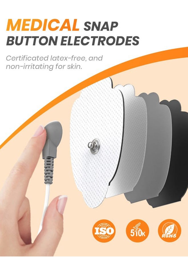 AVCOO - 30 Modes TENS EMS Unit Compact Muscle Stimulator for Pain Relief, Rechargeable & Portable Dual Channel EMS Muscle Stimulator with 30 Intensity Levels and 12 Electrode Tens Unit Replacement Pads - Image 1