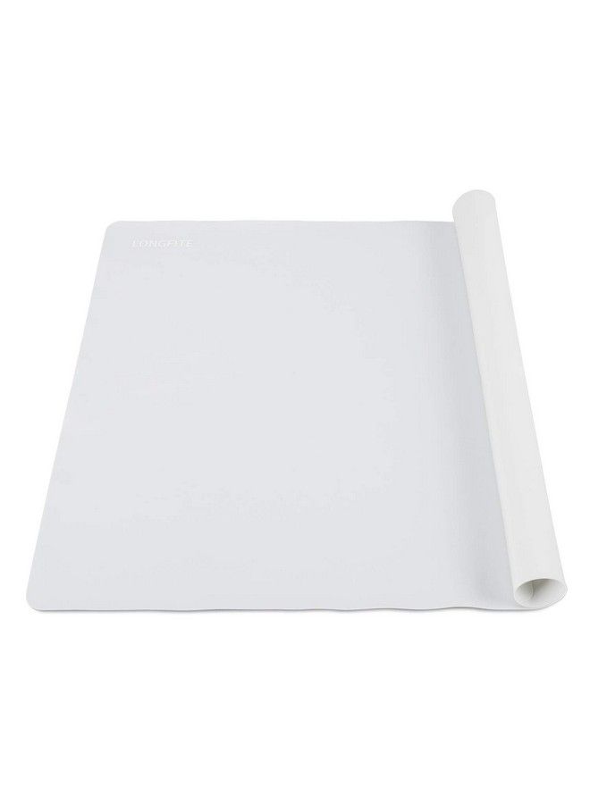 Miracle 24 X 20Inch Xlarge Reusable Silicone Table Mat Child Kids Dinner Placemat Desk Countertop Waterproof Protector Heat Insulation Kitchen Pastry Rolling Dough Pad Tool (Grey) - Image 2
