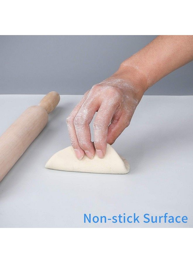 Miracle 24 X 20Inch Xlarge Reusable Silicone Table Mat Child Kids Dinner Placemat Desk Countertop Waterproof Protector Heat Insulation Kitchen Pastry Rolling Dough Pad Tool (Grey) - Image 4