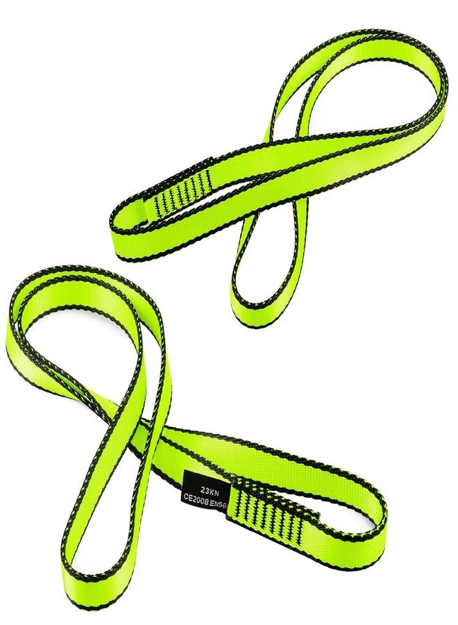 AINIKEY 18MM Nylon Climbing Sling Runner 23KN CE2008/EN566 Rock Climbing Webbing Straps for Outdoor Climbing, Rappelling, Swing, Yoga Hammock etc（Green | 60cm / 24inch | Pack of 3） - Image 5