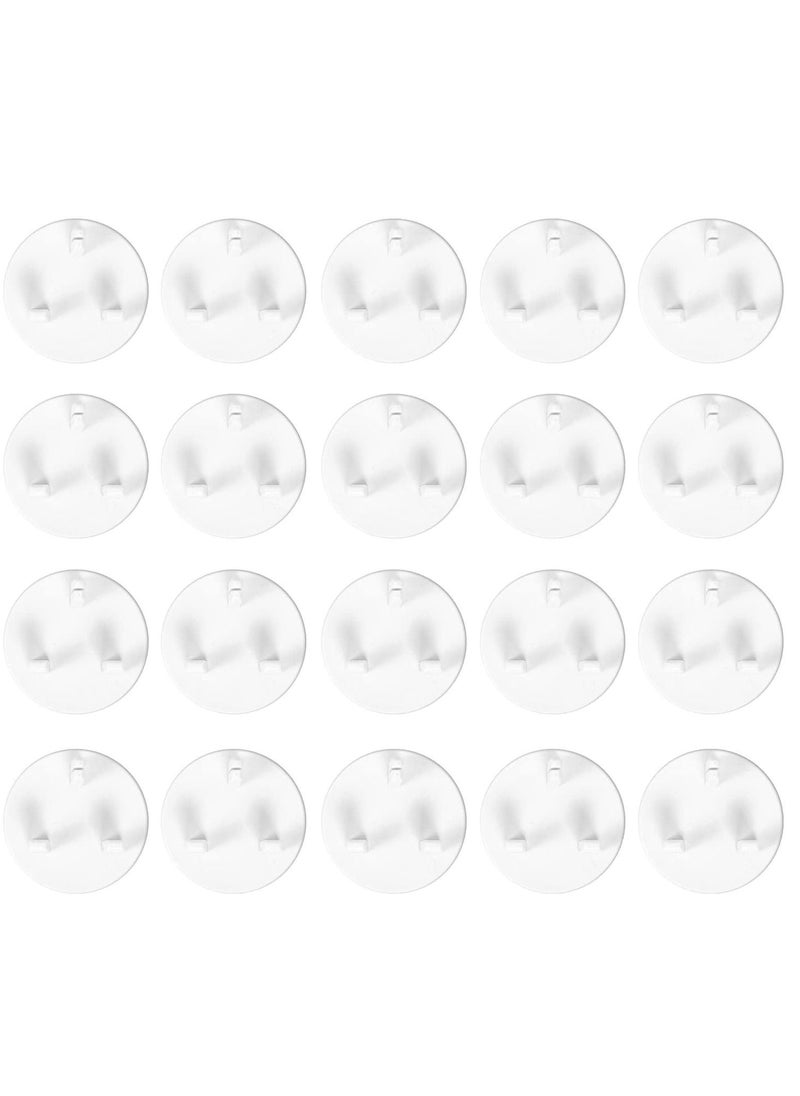 Baby Home Safety Socket Covers Child Proof Plug Socket Protectors/Guards (20 Packs) (White)