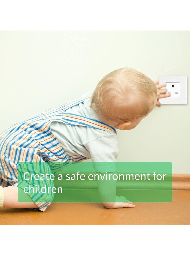Baby Home Safety Socket Covers Child Proof Plug Socket Protectors/Guards (20 Packs) (White)