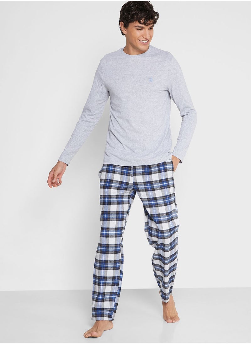 BURTON - Checked Pyjama Set - Image 1