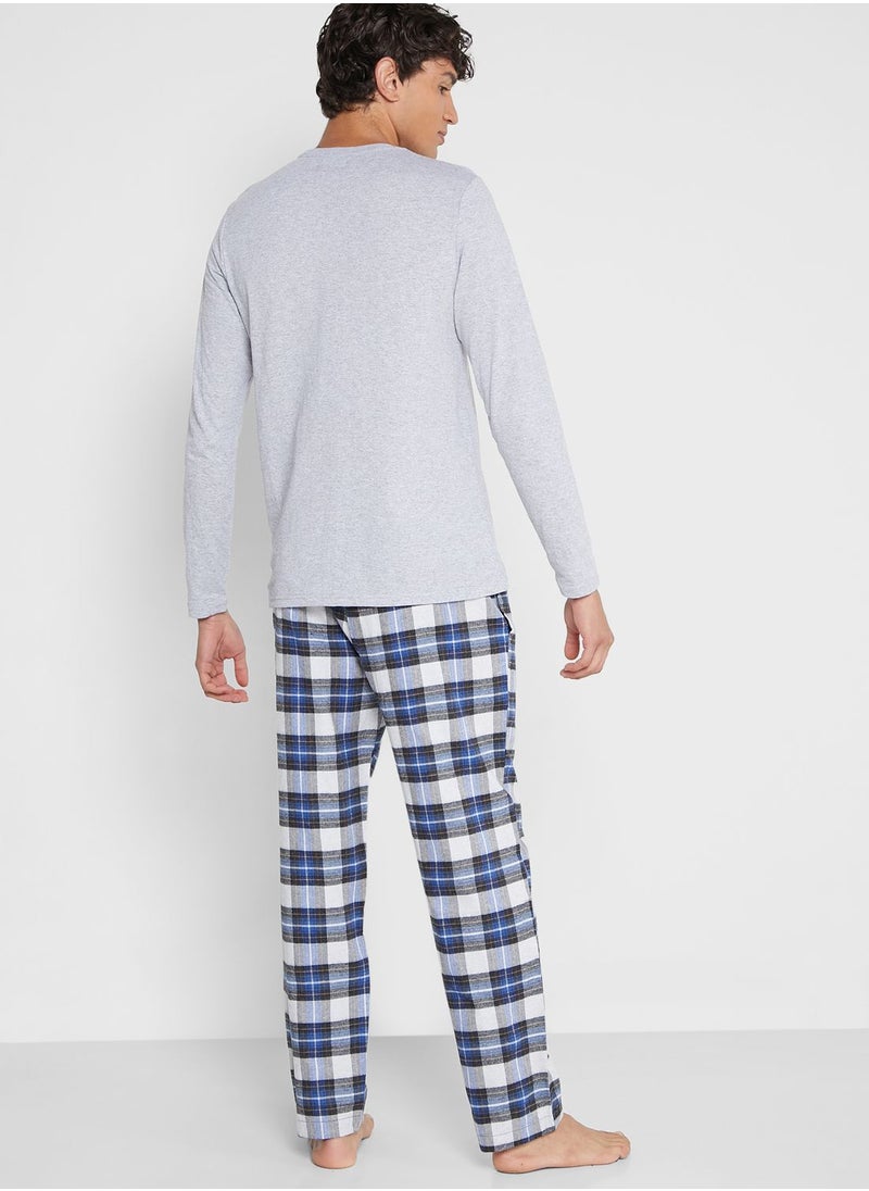 BURTON - Checked Pyjama Set - Image 1