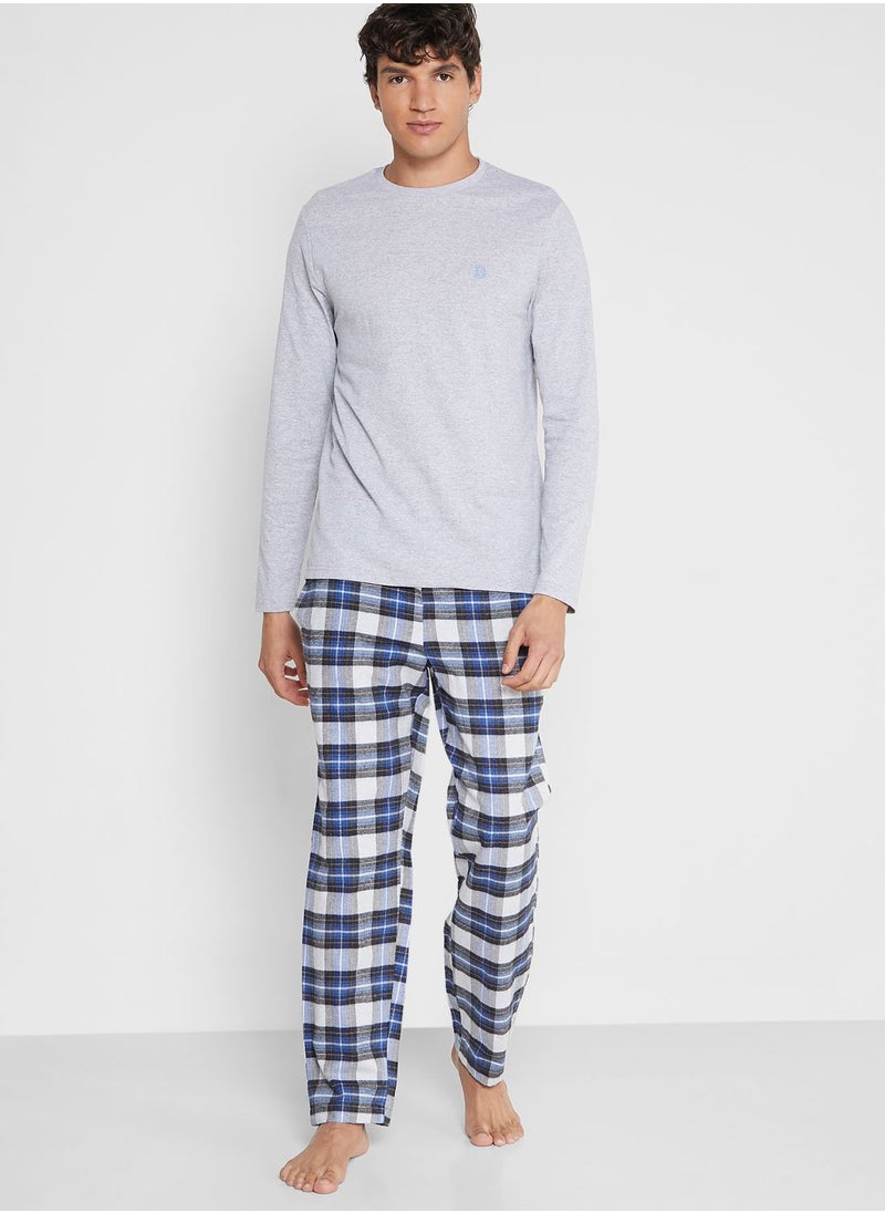 BURTON - Checked Pyjama Set - Image 1