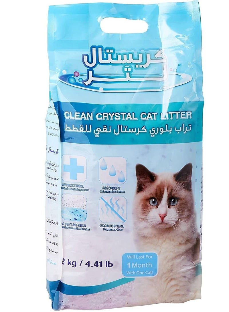 Silica Clean Crystal Cat Litter 2kg - Image 2