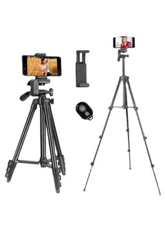 General 51 Inch Extendable Phone Tripod and Camera Stand with Bag, Lightweight Selfie Stick Tripod for iPhone Holder with Bluetooth Remote and Clip, Travel iPhone Tripod for Video Recording  - Image 3