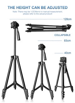 General 51 Inch Extendable Phone Tripod and Camera Stand with Bag, Lightweight Selfie Stick Tripod for iPhone Holder with Bluetooth Remote and Clip, Travel iPhone Tripod for Video Recording  - Image 4