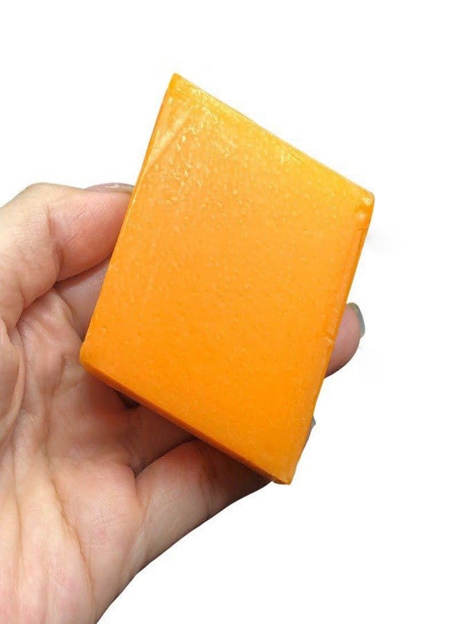 Yeahgoshopping Turmeric and Orange Honey Soap Bar for Sensitive Skin, Gentle Face and Body, Cold Process Vegan Thailand Handmade Soap - One Bar 2.2 Oz - Image 4