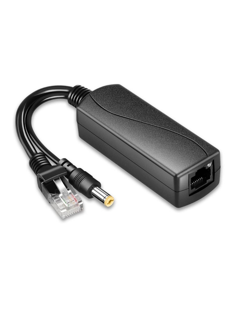 Captaintech Gigabit PoE Splitter 12V 2A, with IEEE 802.3af/at Complian 10-100-1000Mbps Power Over Ethernet Splitter Adapter, for Security IP Camera, Voip Phone, AP, CCTV Surveillance - Image 1