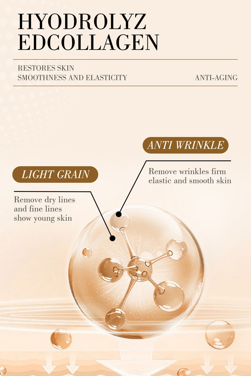 Kanza 12 قطعة قناع الكولاجين المضاد للشيخوخة، قناع وجه كوري بالكولاجين، أقنعة وجه مرطبة، قناع وجه لرفع وشد فوري، مجموعة أقنعة مرطبة، قناع عميق حقيقي للعناية بالبشرة الكورية اليومية لجميع أنواع البشرة 12x25غ - Image 5