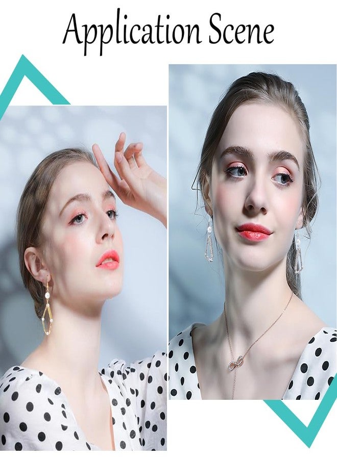 CREATCABIN 400Pcs 2 Hole Half Tila Beads 4 Colors Mix Glass Seed Beads Rectangle Mini Baking Paint Metallic Color Opaque Flat Square for Craft Bracelet Necklace Earring Jewelry Making (Gold Silver) - Image 5