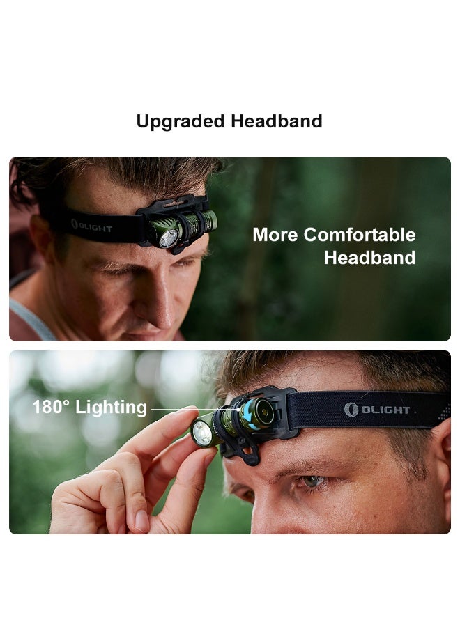 Olight Perun 2 Mini Headlamp (Black), Rechargeable LED Flashlight, 1100 Lumens, 150m Beam, 10 Days Runtime for Camping, Hiking, Work - Image 4