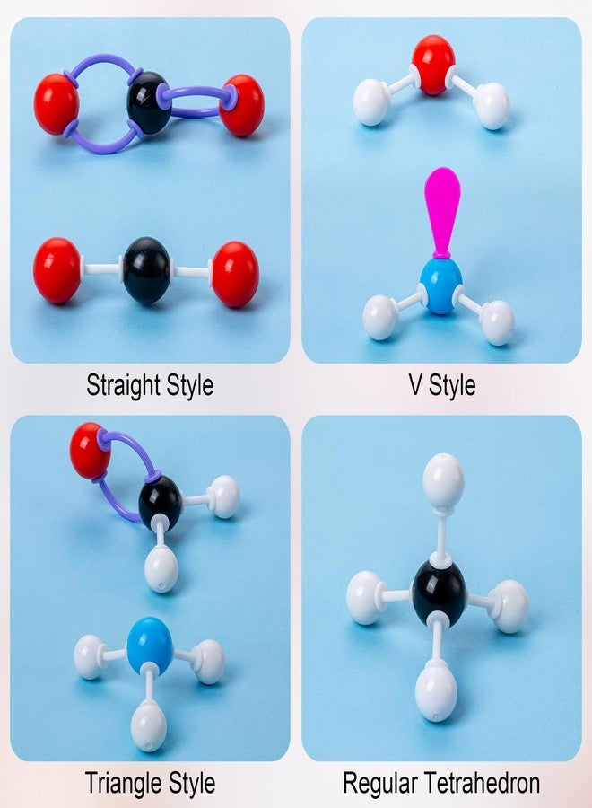 HFKPJRT Molecular Model Kit, 208 Pcs Molecular Model Kit Organic Chemistry, Atom Element Model Kits for Lessons in Chemistry, Gift for Teachers and Students to Raising Space Imagination - Image 4