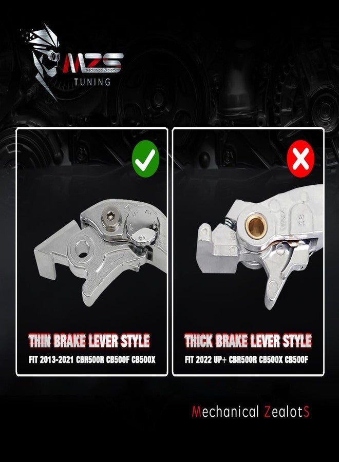 MZS Clutch Brake Levers Short Round Adjustment CNC Black Compatible with GROM MSX125 CBR250R CBR300R CB300F CB300FA CB300R CB400F CB400R CBR500R CB500F CB500X Monkey 125 - Image 2