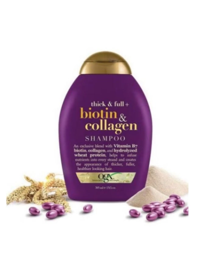 Ogx Full Biotin And Collagen Shampoo Purple 385ml - Image 3