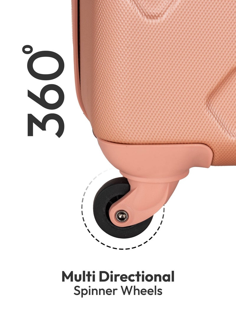 ستارجولد حقيبة سفر بمقصورة ذات 4 عجلات ذات جوانب صلبة مع قفل رقم 16 بوصة - Image 5