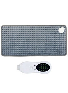 PENG GENERAL Heating Pad Heat Electric Blanket 12in x 24in Heating Pad Soft Flannel Grey  - Image 1