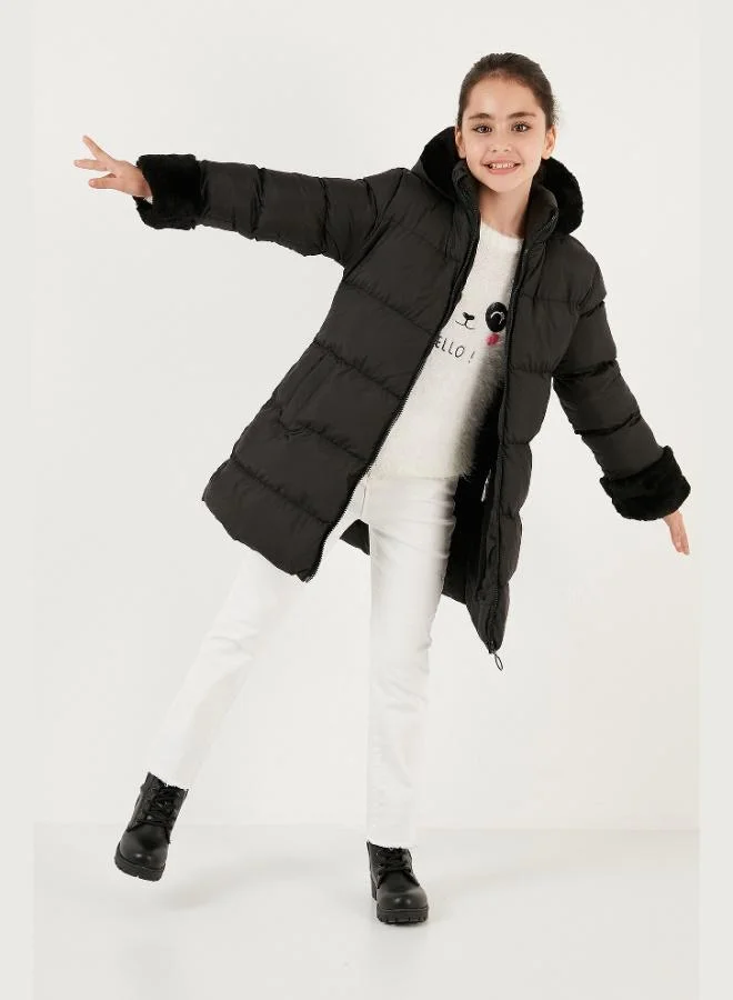Lela Lela Soft Lined Hooded Puffer Coat Girls' Coat 5761981