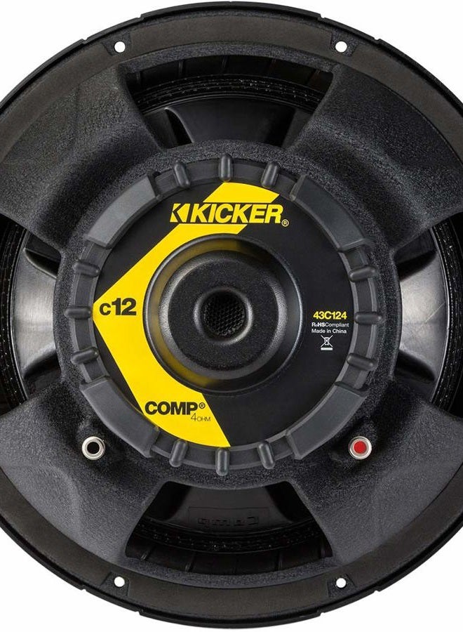 Kicker مضخم صوت 12 بوصة (30 سم) مع مضخم صوت منخفض التردد، 4 أوم، متوافق مع RoHS - Image 5