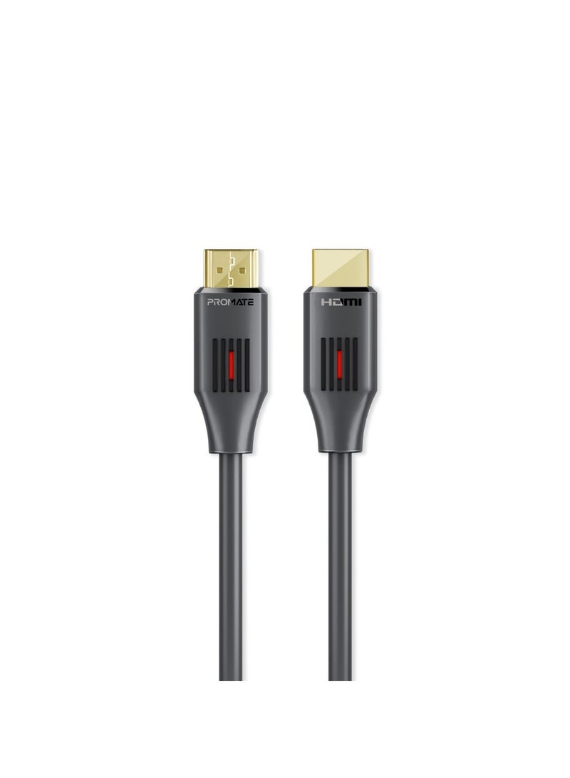 بروميت كابل HDMI 2.0، كابل HDMI 4K@60 هرتز HDMI إلى HDMI رفيع بطول 5 متر مع دعم فيديو ثلاثي الأبعاد وعرض نطاق 18 جيجابت في الثانية ودعم إيثرنت وموصلات مطلية بالذهب لأجهزة الكمبيوتر المحمولة وأجهزة التلفزيون الذكية والشاشات، ProLink4K60-500 أسود - Image 1