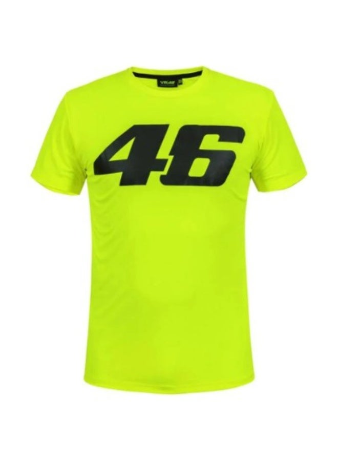 VR46 Valentino Rossi Fluorescent Yellow T-Shirt - Image 2