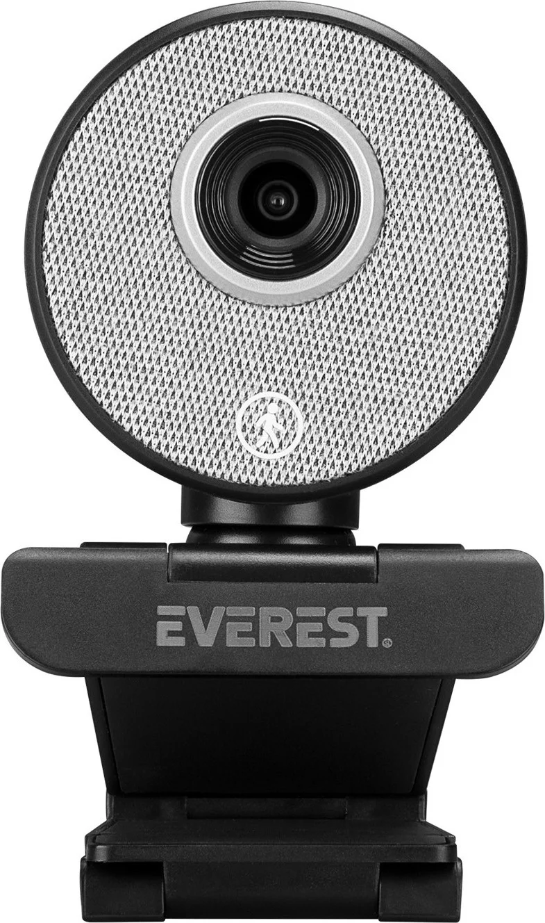 Everest SC-HD09 1080P Full Hd Auto Tracking Motion Sensitive Black Webcam USB Pc Camera with Tripod and Microphone