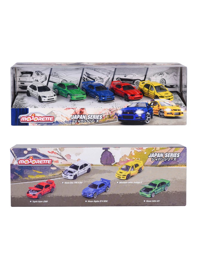 Majorette Japan Series 5 Pieces Diecast Giftpack, 5 Anime-Inspired Japanese Cars, 1:64 Scale Metal Toy Vehicles with Rotating Wheels, Suspension and Opening Parts, 7.5 cm, Ages 3+ - Image 5