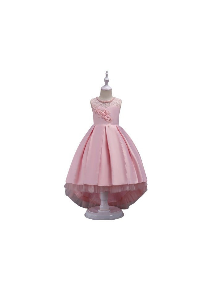 D'Daniela Pink High-Low Dress - Image 1