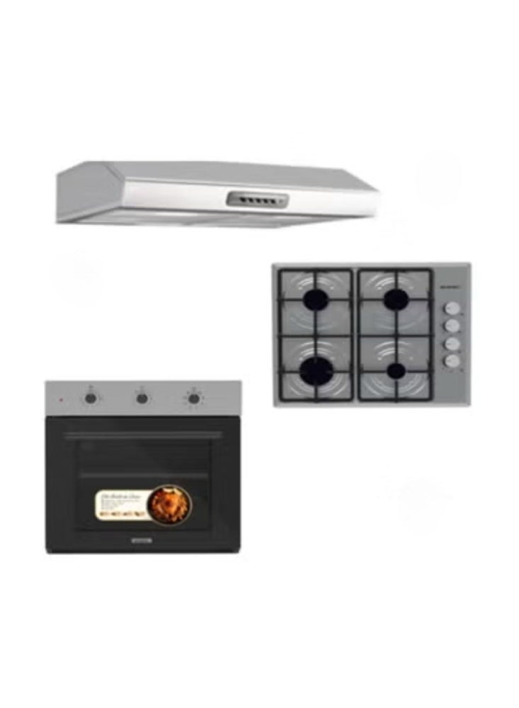 Kumtel Built-In Kitchen Appliance Set – Oven, Gas Hob & Cooker Hood – 60×60 - Image 2