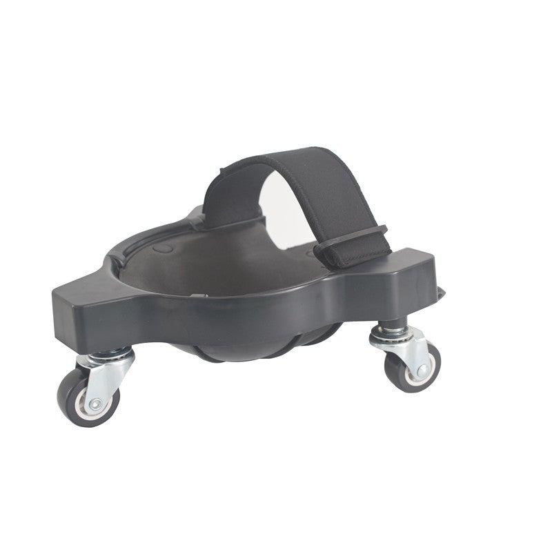 Generic Rolling Knee Pad with Universal Wheels for Tiling Black single